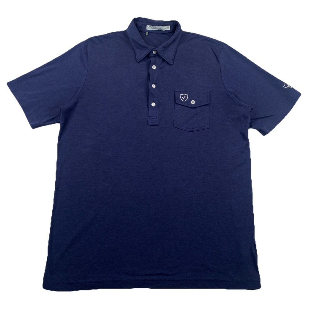 Criquet Players Shirt Polo Navy Blue Men's Large (Corp Logo)